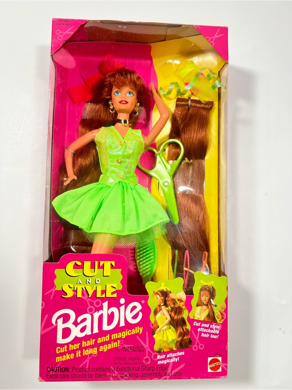 NIB 1994 Cut and Style Barbie Red/Auburn Hair Mattel 12644 NIB